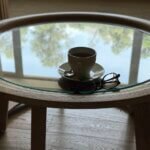 A human and AI agent workspace — personal photography capturing a quiet moment before the day begins.